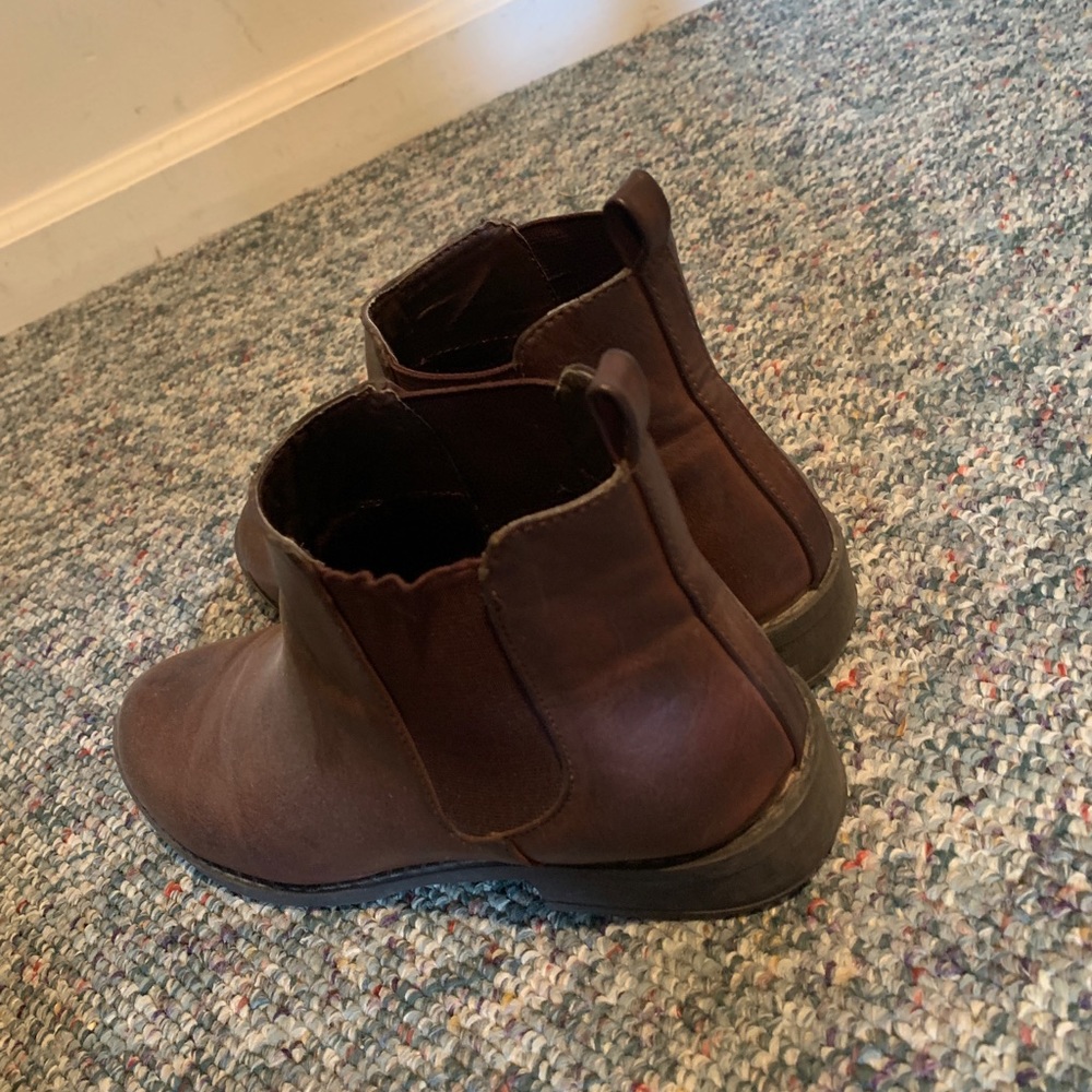 Brown booties